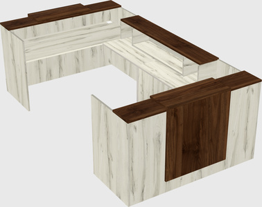 Reception desk u-shape