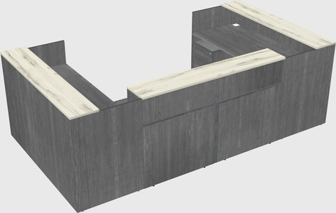 Reception desk u-shape