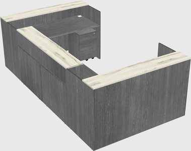 Reception desk u-shape