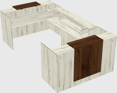 Reception desk u-shape