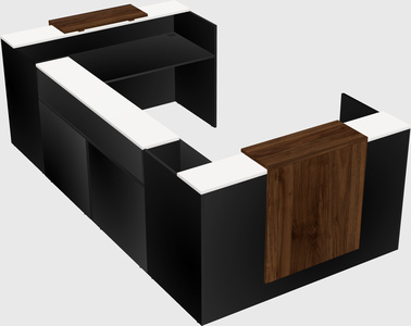 Reception desk u-shape