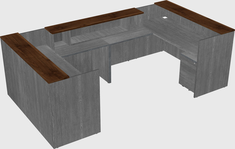 Reception desk u-shape