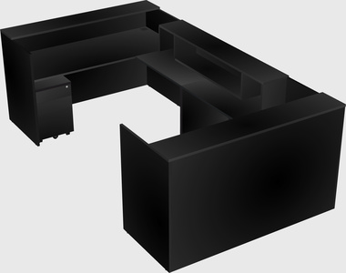 Reception desk u-shape