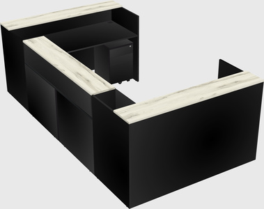 Reception desk u-shape
