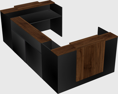 Reception desk u-shape