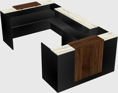Reception desk u-shape