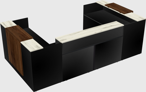 Reception desk u-shape