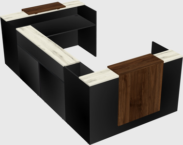 Reception desk u-shape