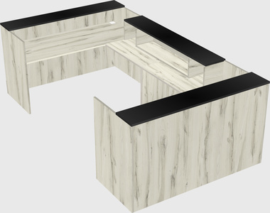 Reception desk u-shape