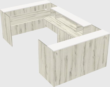 Reception desk u-shape