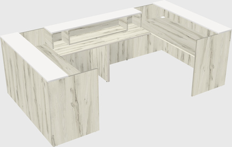 Reception desk u-shape