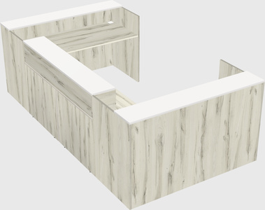 Reception desk u-shape