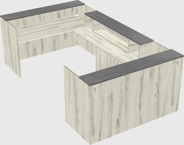 Reception desk u-shape