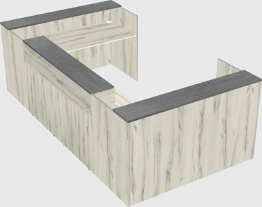 Reception desk u-shape