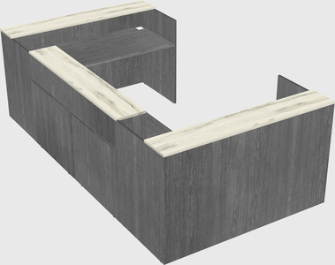 Reception desk u-shape