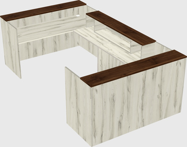 Reception desk u-shape