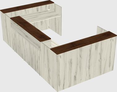Reception desk u-shape