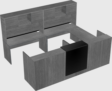 Shared one sided u-shaped reception desk