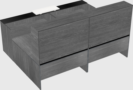 Shared one sided u-shaped reception desk