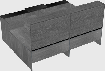 Shared one sided u-shaped reception desk