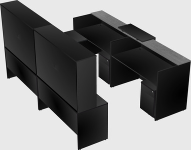 Shared one sided u-shaped reception desk