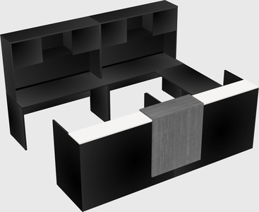 Shared one sided u-shaped reception desk