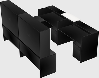 Shared one sided u-shaped reception desk