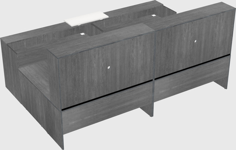 Shared one sided u-shaped reception desk