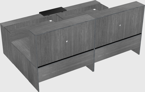Shared one sided u-shaped reception desk