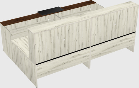 Shared one sided u-shaped reception desk