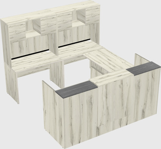 Shared one sided u-shaped reception desk