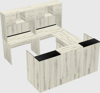 Shared one sided u-shaped reception desk