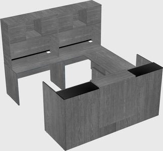 Shared one sided u-shaped reception desk