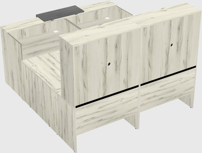 Shared one sided u-shaped reception desk