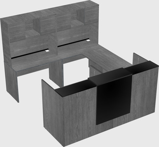 Shared one sided u-shaped reception desk