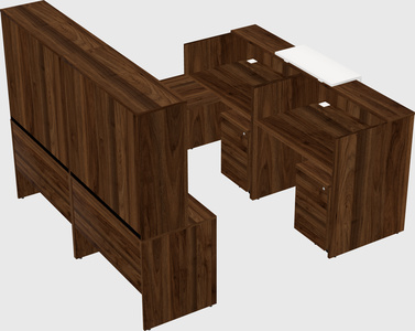 Shared one sided u-shaped reception desk