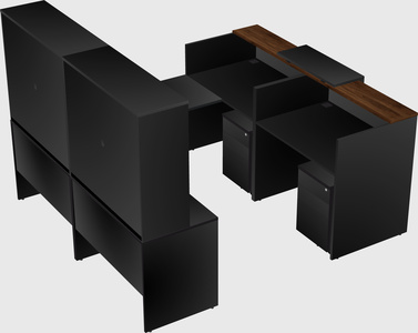 Shared one sided u-shaped reception desk