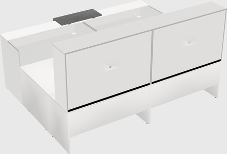 Shared one sided u-shaped reception desk