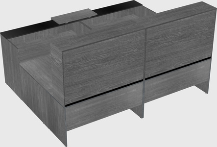 Shared one sided u-shaped reception desk