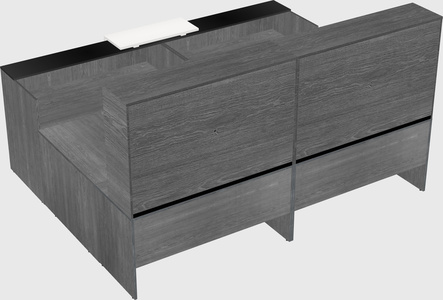 Shared one sided u-shaped reception desk