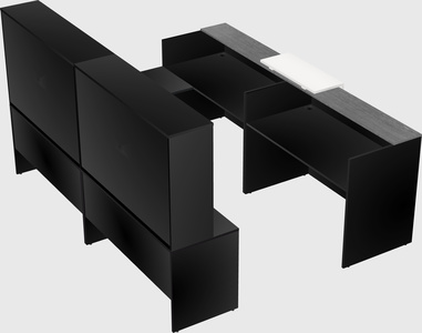 Shared one sided u-shaped reception desk
