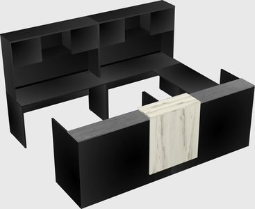 Shared one sided u-shaped reception desk