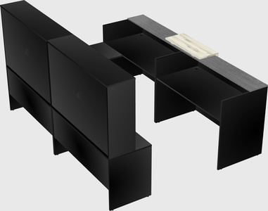 Shared one sided u-shaped reception desk