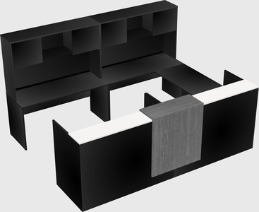 Shared one sided u-shaped reception desk