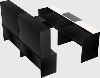 Shared one sided u-shaped reception desk