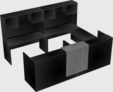 Shared one sided u-shaped reception desk