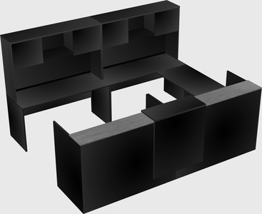 Shared one sided u-shaped reception desk