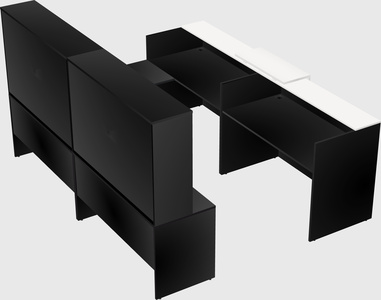 Shared one sided u-shaped reception desk