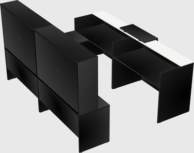 Shared one sided u-shaped reception desk