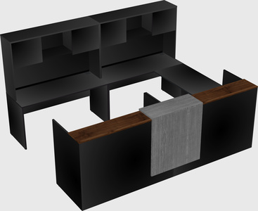 Shared one sided u-shaped reception desk